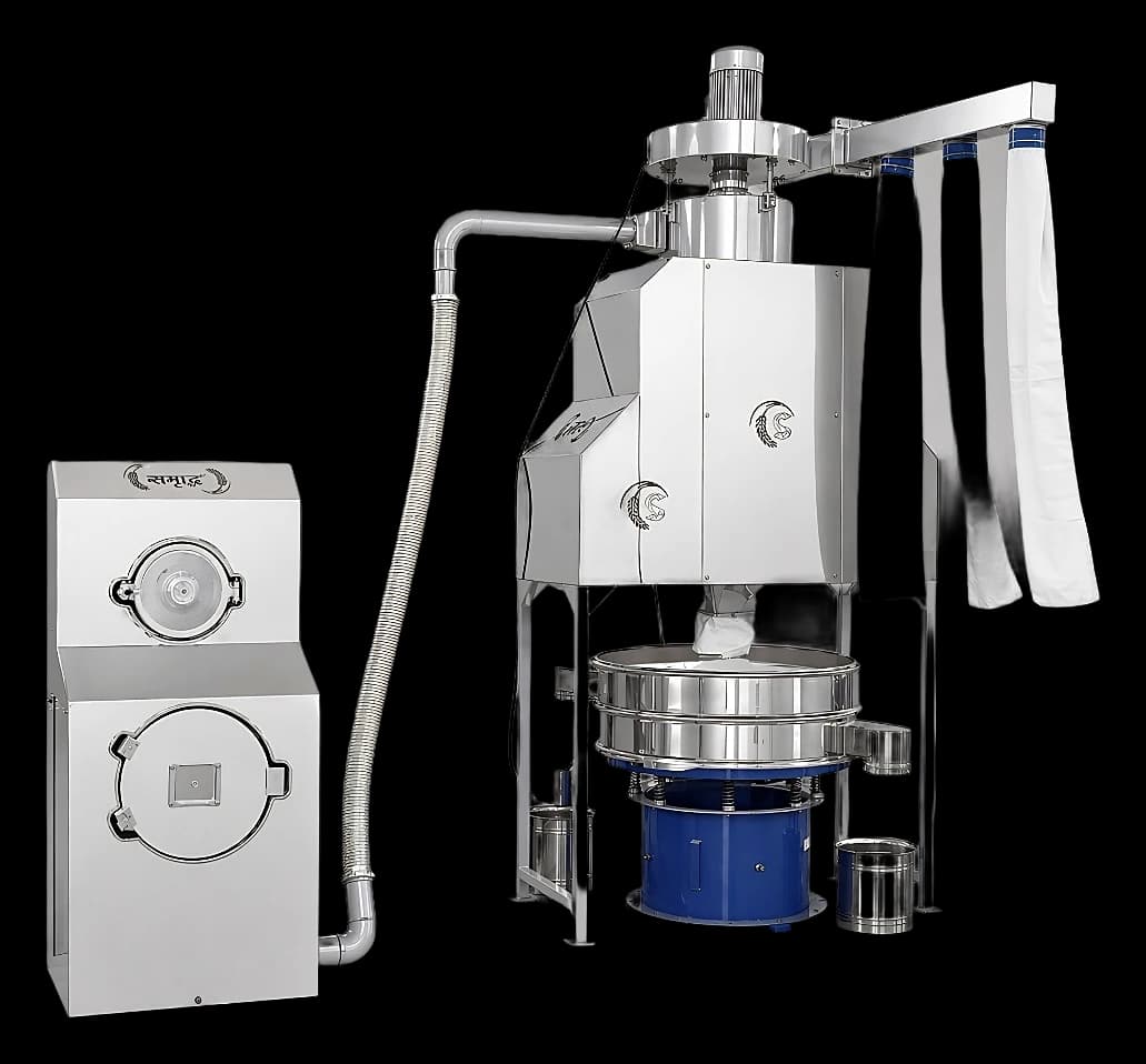 ST10SSCA 10HP SS Three Chamber Masala Grinding Plant