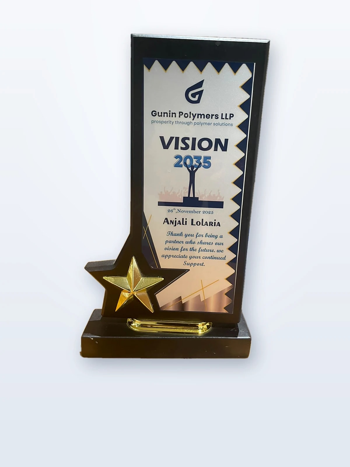 Vision 2035 Partner Award — Gunin Polymers