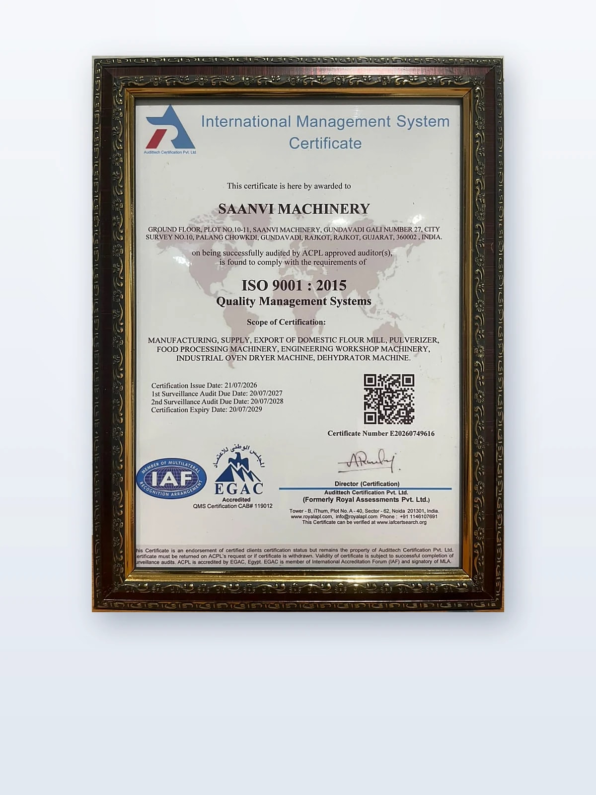 ISO 9001:2015 Certified